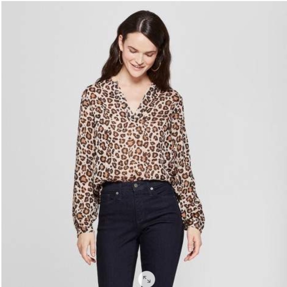 Leopard Print Blouse
